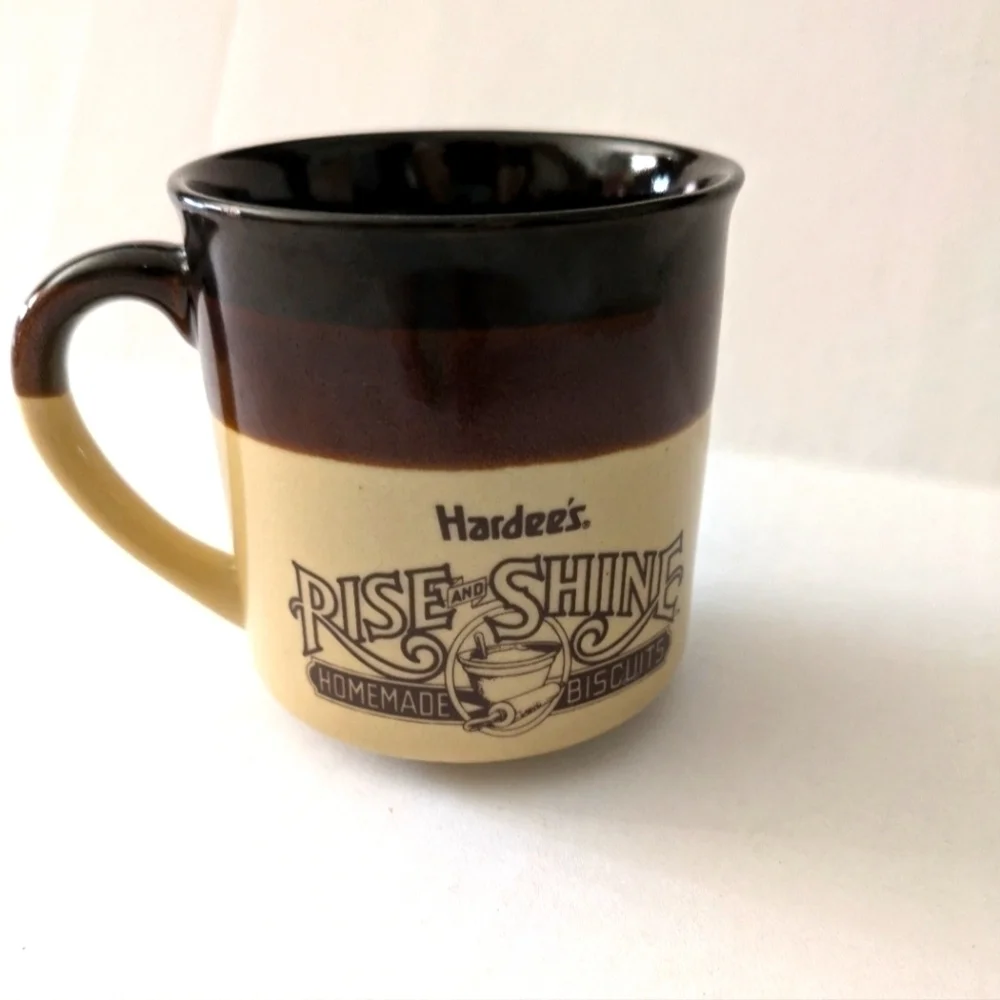 Hardee’s Rise and Shine Classic Restaurant Coffee Mug 1989 Biscuits and Gravy